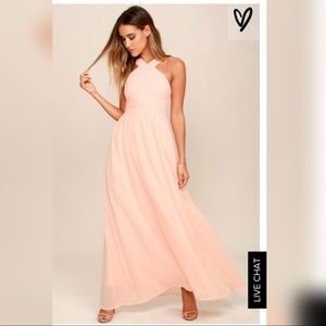 Air of Romance Blush Maxi Dress